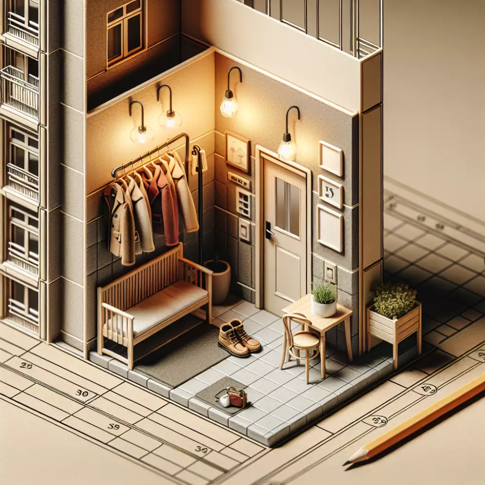 malá předsíň v paneláku