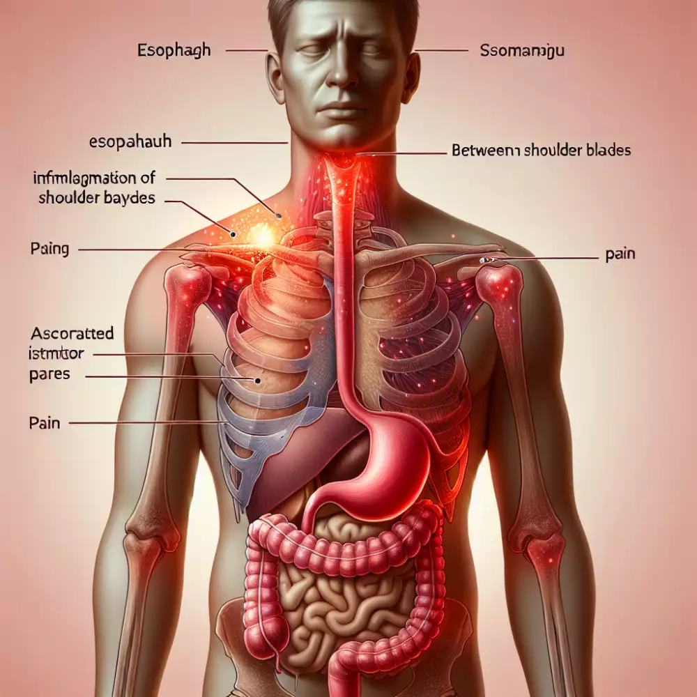 zánět jícnu bolest mezi lopatkami